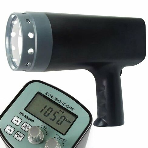Digital Stroboscope LED Flash Strobe Tachometer Range 50 to 12000FPM 110V/220V Internal/External Triggering Conversion in Saudi Arabia