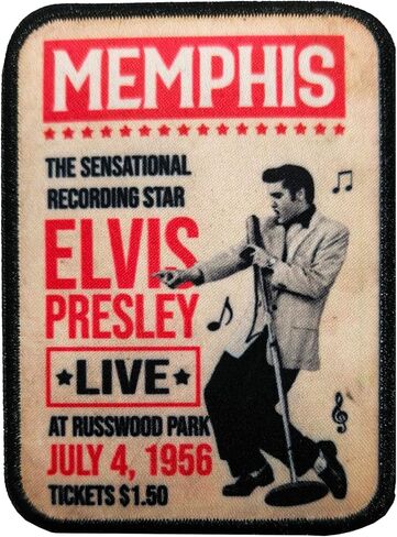 Elvis Enlisting Photo Patch - Can be Ironed on or Sewn on - Mid-South Products in Saudi Arabia
