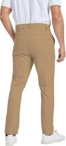 NATUVENIX Golf Pants Men Stretch Work Dress Pants Lightweight 30" Slim Fit Business Casual Pants for Men with Pockets in Kuwait