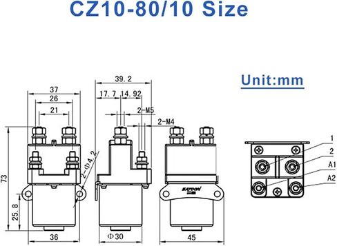 DC CONCTOR CZ10-80 80A NO NOMAL OPEN 48V in Saudi Arabia