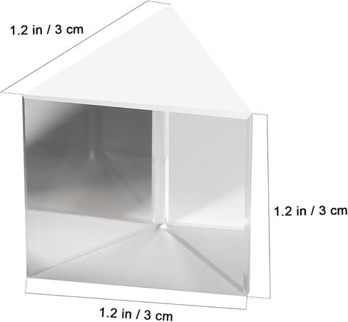 4pcs من المنشور الزجاجية البصرية الثلاثي لتجارب الفيزياء وتصميم تعليم الفصول الدراسية للتصوير الفوتوغرافي وتحليل الانكسار الخفيف in Saudi Arabia