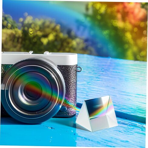 4pcs من المنشور الزجاجية البصرية الثلاثي لتجارب الفيزياء وتصميم تعليم الفصول الدراسية للتصوير الفوتوغرافي وتحليل الانكسار الخفيف in Saudi Arabia