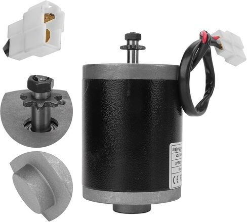 MY6812 Motor 12V 100W High Speed 3550RPM Electric Scooter Motor Aluminum Brushed Motor with Belt Pulley for Electric Bikes Scooters and Transport Vehicles in Saudi Arabia