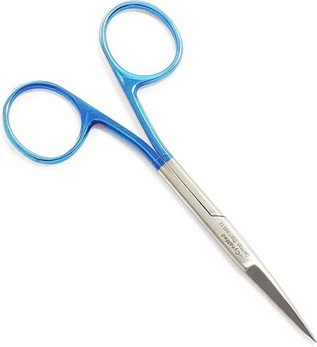 Premium German - Iris Micro Dissecting Scissors,Gum Scissors,Suture Scissors Eye/Dental Scissors Curved Straight -Ideal for Nurses, EMS, Students, Education & More (Straight Blade 4.5") in Saudi Arabia