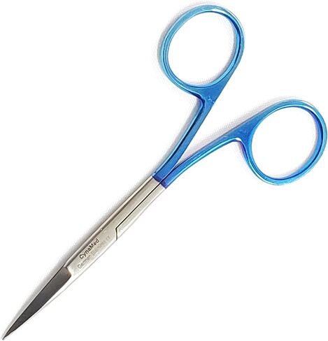Premium German - Iris Micro Dissecting Scissors,Gum Scissors,Suture Scissors Eye/Dental Scissors Curved Straight -Ideal for Nurses, EMS, Students, Education & More (Straight Blade 4.5") in Saudi Arabia