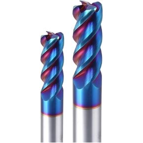 طواحين قطر كاربايد كاربايد الصلبة HRC65 4 Flutes Nano Blue Clating CNC Tools HRC65 ENDMILLS R0.5 R1 ~ 8 MATTER MICHINING in Kuwait
