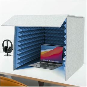 Modern Recording Booth, Cube Absorbing Shield to Filter Vocal, Portable Isolation Box, Sound Insulation Sponge Board for Music Studio Bedroom Home in Kuwait