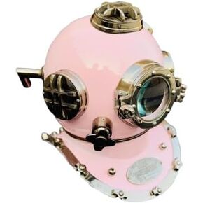 Antique Scuba Diving Helmet US Navy Divers Helmet Baby Pink Color Diving Helmet Scuba Marine Diving Helmet in Kuwait