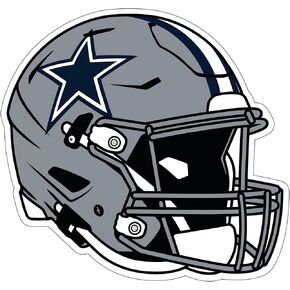 Siskiyou Sports NFL Dallas Cowboys Helmet Auto Decal, Team Colors, One Size in Kuwait