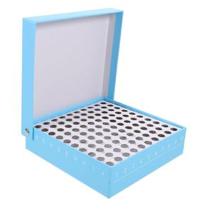 Pretyzoom 100 Hololes Microcentrifuge Tube Box for Freezer Storage Tube Tube Tube Storage Bin Lid PRP Caps Caps Caps Fryzer in Kuwait