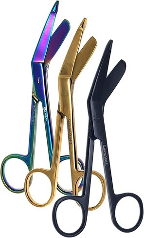 مجموعة من 3 PCS Lister ضمادة مقص 5.5 "- هدية مثالية للممرضات الأطباء CVT RVT EMT مصنوعة من الفولاذ المقاوم للصدأ الجودة المتميزة in Kuwait