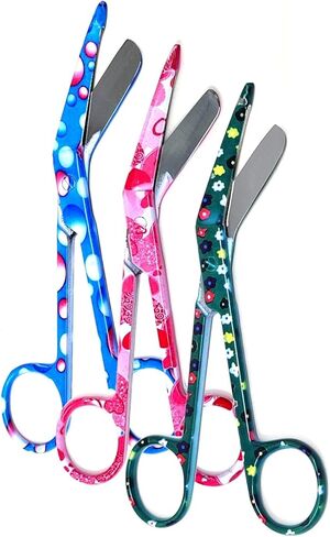 مجموعة من 3 PCS Lister ضمادة مقص 5.5 "- هدية مثالية للممرضات الأطباء CVT RVT EMT مصنوعة من الفولاذ المقاوم للصدأ الجودة المتميزة in Saudi Arabia