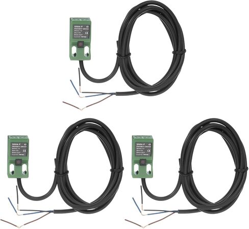 MECCANIXITY 2Pcs SN04-N Inductive Proximity Sensor, DC 6-36V 200mA NPN NO Normally Open Detection Approach Proximity Switch Detector 4mm 3 Wire for Industrial Automation,Green in Saudi Arabia