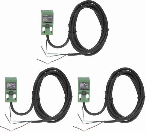MECCANIXITY 2Pcs SN04-N Inductive Proximity Sensor, DC 6-36V 200mA NPN NO Normally Open Detection Approach Proximity Switch Detector 4mm 3 Wire for Industrial Automation,Green in Saudi Arabia