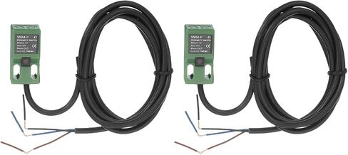 MECCANIXITY 2Pcs SN04-N Inductive Proximity Sensor, DC 6-36V 200mA NPN NO Normally Open Detection Approach Proximity Switch Detector 4mm 3 Wire for Industrial Automation,Green in Saudi Arabia
