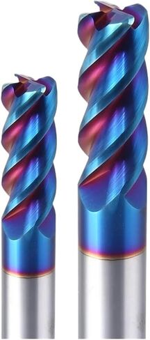طواحين قطر كاربايد كاربايد الصلبة HRC65 4 Flutes Nano Blue Clating CNC Tools HRC65 ENDMILLS R0.5 R1 ~ 8 MATTER MICHINING in Saudi Arabia