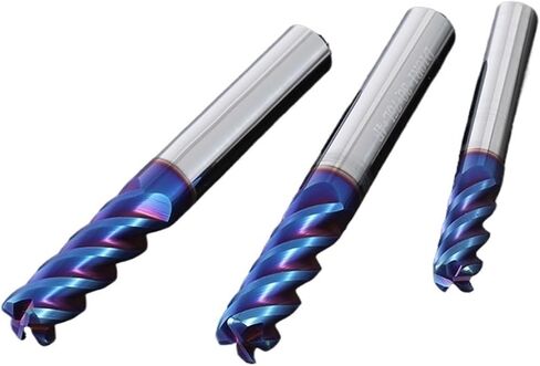 طواحين قطر كاربايد كاربايد الصلبة HRC65 4 Flutes Nano Blue Clating CNC Tools HRC65 ENDMILLS R0.5 R1 ~ 8 MATTER MICHINING in Saudi Arabia