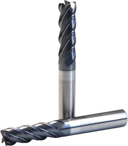 6mm Mill Dia R0.5 Miniature Solid Carbide Corner Radius Coating End Mills Router Bits Cutter Milling Tools for 316 Stainless Steel Titanium High Temp Alloys in Kuwait