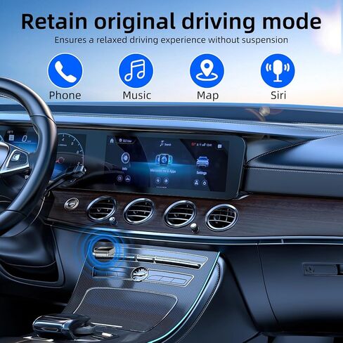 2025 Wireless Carplay Adapter, Mini 2-in-1 CarPlay & Android Auto, Plug & Play, Convert Wired to Wireless Car Play Dongle with USB/USB-C, No Delay, for iPhone & Android in Saudi Arabia
