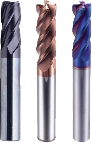 Corner Corner End Mill Cutting 4F60C 4 Flute 4 5 Mm 6mm 8mm 12mm alloy carbide tool tungsten milling cutter 1pcs (8r0.5xd8x100l) in Saudi Arabia