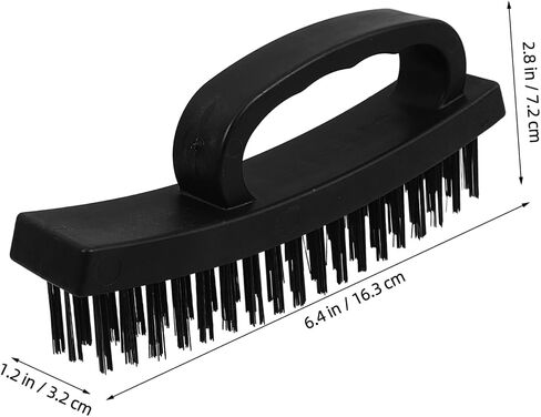 Wire Brush with Comfortable Handle Durable Silver Bristles for Rust Removal and Instrument Cleaning Multipurpose Industrial Scrub Tool for Household and Commercial Use in Saudi Arabia