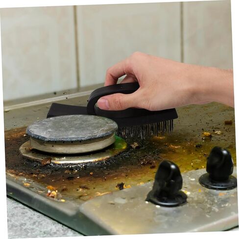 Wire Brush with Comfortable Handle Durable Silver Bristles for Rust Removal and Instrument Cleaning Multipurpose Industrial Scrub Tool for Household and Commercial Use in Saudi Arabia