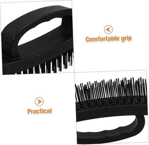 Wire Brush with Comfortable Handle Durable Silver Bristles for Rust Removal and Instrument Cleaning Multipurpose Industrial Scrub Tool for Household and Commercial Use in Saudi Arabia