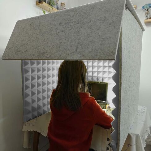 Microphone Isolation Screen Professional Vocal Booth, Sound Absorbing Suitable for Studio Recording, Podcasting, Singing, Broadcasting in Kuwait