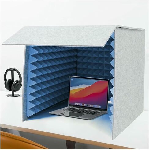 Modern Recording Booth, Cube Absorbing Shield to Filter Vocal, Portable Isolation Box, Sound Insulation Sponge Board for Music Studio Bedroom Home in Kuwait