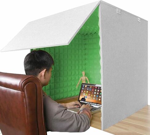 Microphone Isolation Screen Isolation, Sound Absorbing Acoustic High Density Absorbent Foam, Professional Vocal Booth, for Recording Equipment Studio in Kuwait