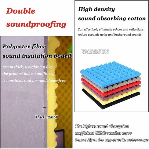 Microphone Isolation Screen Soundproof Recording Booth, Sound Absorbing Professional Foam Shield, for Podcasting, Singing, Broadcasting in Saudi Arabia