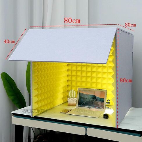 Microphone Isolation Screen Vocal Booth, Sound Absorbing Foam, Studio Recording Soundproof Booth, Sound Absorbing for Recording Equipment Studio in Saudi Arabia