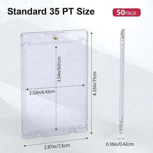 SAMYUCHO 25ct Magnetic Card Holder, 35PT Slim One Touch Card Holders in Saudi Arabia