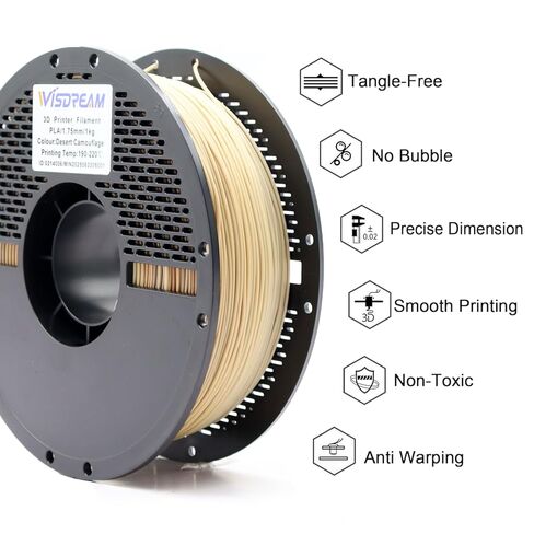 PLA Forest/Jungle/Military Rainbow Gradient Multicolor Rainbow PLA Filament, Glossy Metallic Finish， 1.75mm,1kg(2.2 lbs) Compatible with 99% FDM Printers in Kuwait