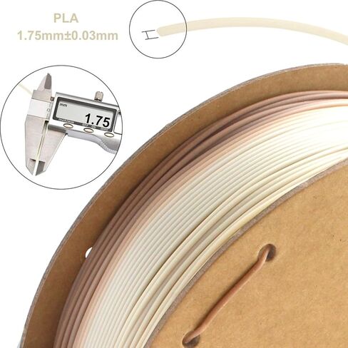 PLA Forest/Jungle/Military Rainbow Gradient Multicolor Rainbow PLA Filament, Glossy Metallic Finish， 1.75mm,1kg(2.2 lbs) Compatible with 99% FDM Printers in Kuwait