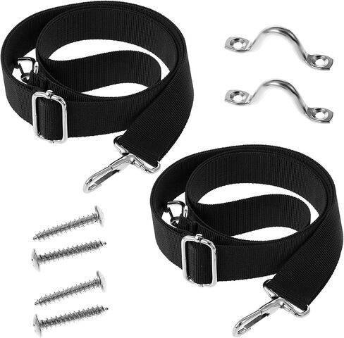 2 حزمة Bimini Top Straps قابل للتعديل ، 28 "~ 60" أحزمة بيميني الثقيلة بديل مع السنانير ، حزام غطاء قارب حزام بحرية نايلون مع 2 حزام من وسادة الفولاذ المقاوم للصدأ in Saudi Arabia