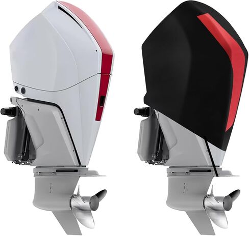 Kemimoto Outboard Motor Cover 600d مقاوم للماء الثقيل لغطاء محرك الزئبق الخارجي المتوافق مع Mercury 250HP ، 300HP ، 200-300 Pro XS-4STR V8 4.6L 2017-2023 in Saudi Arabia