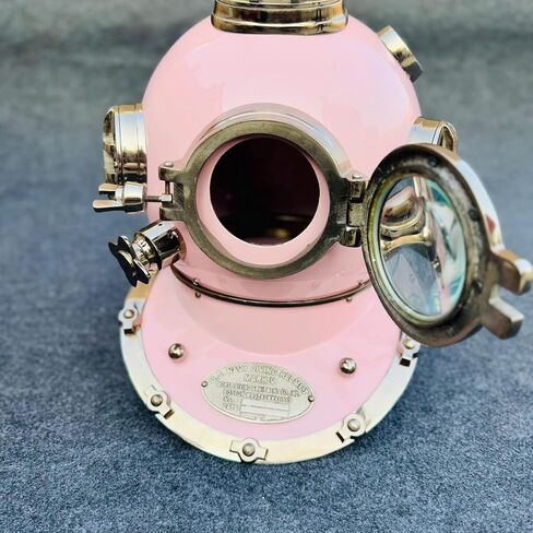 خوذة الغوص العتيقة غوص الولايات المتحدة غواص البحرية خوذة خوذة اللون الوردي الخوذة خوذة الغوص البحرية in Kuwait