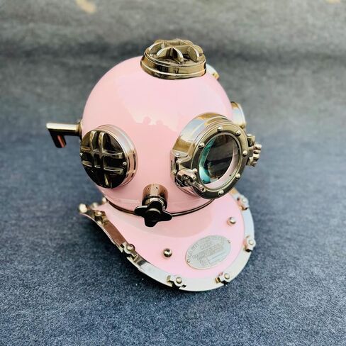 خوذة الغوص العتيقة غوص الولايات المتحدة غواص البحرية خوذة خوذة اللون الوردي الخوذة خوذة الغوص البحرية in Kuwait