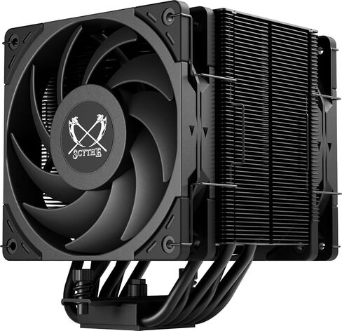 Scythe Mugen 6 CPU Air Cooler, Intel LGA1700, LGA1151, AMD AM5, AM4 Support,120mm, Single Tower, Aluminium Top Cover (Scythe Mugen 6 Dual White ARGB Fan) in Saudi Arabia