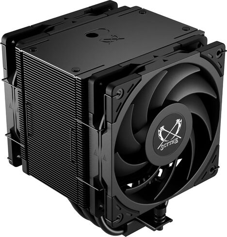 Scythe Mugen 6 CPU Air Cooler, Intel LGA1700, LGA1151, AMD AM5, AM4 Support,120mm, Single Tower, Aluminium Top Cover (Scythe Mugen 6 Dual White ARGB Fan) in Saudi Arabia
