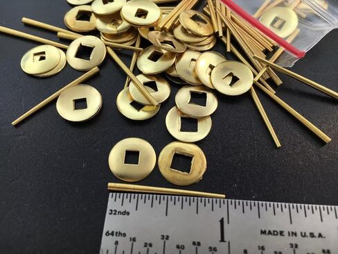 Clocks Repair Brass Hand Washers 100 Piece Tapered Pins and Brass Washers in Saudi Arabia