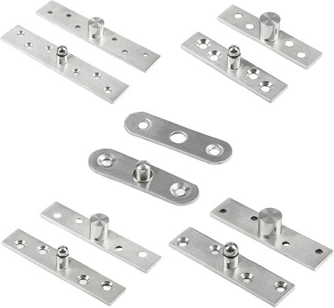 الفولاذ المقاوم للصدأ غير مرئي 360 درجة دوارة الباب محور لأعلى ولأسفل أجهزة الأثاث المفصلية (النمط L) in Kuwait