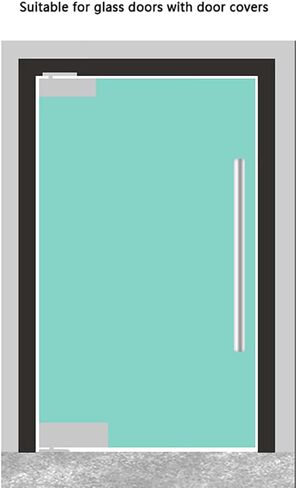 1 Set s Hydraulic Buffer Pivot Hinges Brushed Stainless Steel Glass Clamps Bathroom Clamps Shower Door Fittings for 1012mm toughened Glass(Dark Grey) in Kuwait