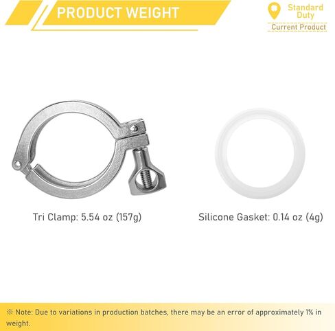 20 Pack 2 Inch Tri Clamps with Silicone Gaskets 2" Single Pin Tri-Clamp Standard Duty Sanitary TC Fittings 304 Stainless Steel Quick Connect Clamp in Saudi Arabia
