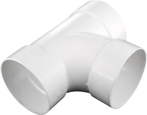 3 Inches PVC DWV Sanitary TEE Street for Drain Waste and Vent, PVC Pipe Fittings Connect Coupling Adapter white (3 Inches) in Kuwait