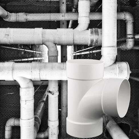 3 Inches PVC DWV Sanitary TEE Street for Drain Waste and Vent, PVC Pipe Fittings Connect Coupling Adapter white (3 Inches) in Saudi Arabia