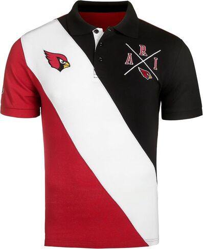 FOCO NFL Football Team Crest and Stripe Men's Polo Shirt in Saudi Arabia