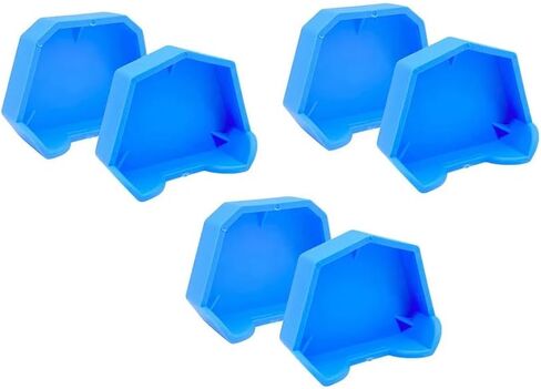 6/Pk Dental Base Model Formers Kit 3Pcs Upper & 3Pcs Lower Silicone Orthodontic Model Formers Dental Lab Impression Trays (Assorted-L.M.S) in Saudi Arabia