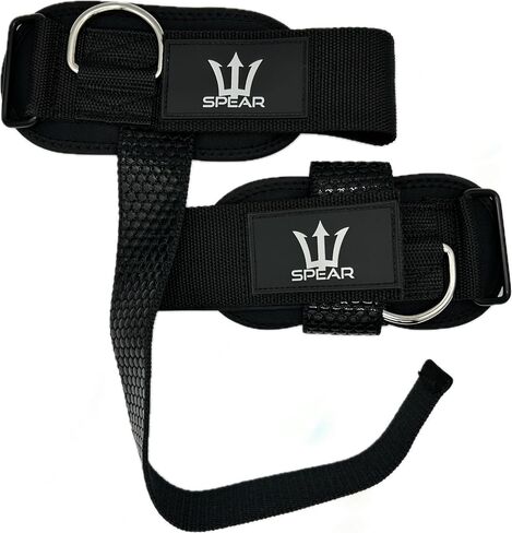 Spear Original D Ring Ring Straps للاضطلاع بالوزن ، تمرين آلة الكابل ، قبضة السيليكون السداسي ، أحزمة الرسغ مع حلقة D المكبوت للتراجع ، كمال الأجسام ، رفع الأثق in Saudi Arabia